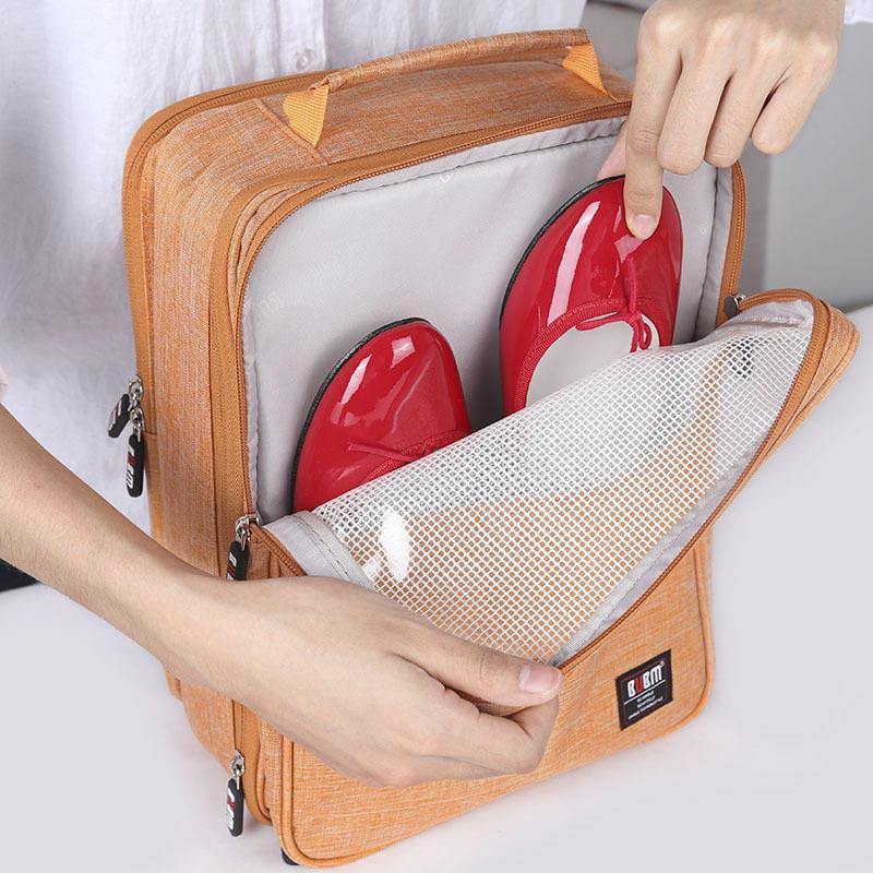 BUBM TXD-M Bolsa para zapatos Organizador de viaje Zapatos portátiles Bolsa de almacenamiento Estuche Cubo de embalaje 