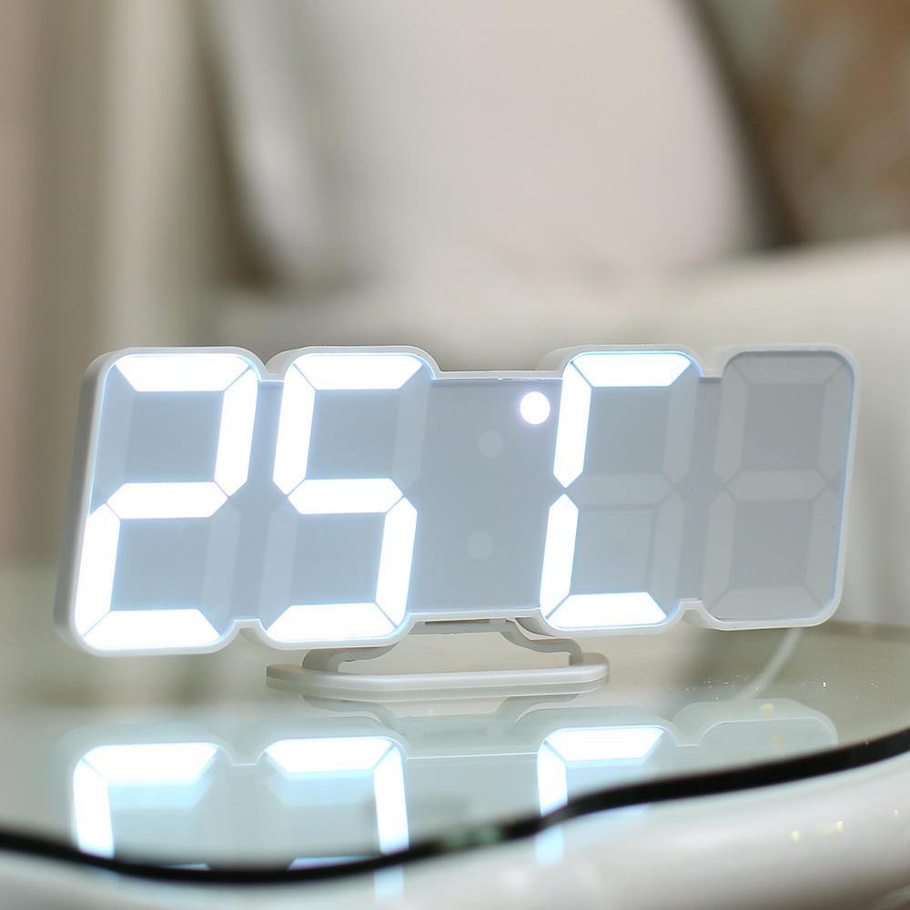 HC-26 3D Bunte LED Digitaluhr Fernbedienung Temperaturwecker 