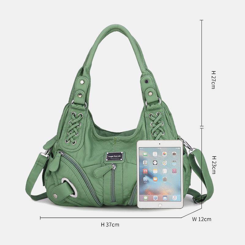 Women Waterproof Anti-theft Multi-pocket Crossbody Bag Shoulder Bag Handbag