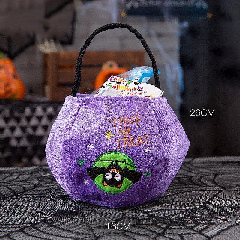 Children Halloween Style Pattern Casual Go Out Candy Sugar Carry Bag Handbag