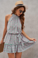 Floral Halter Dress