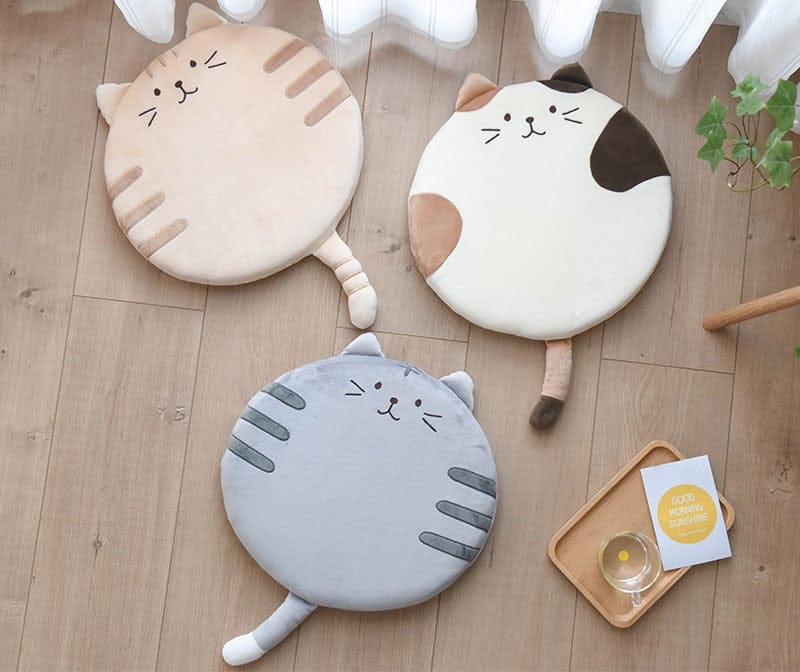 Kawaii Fat Cat Chair Cushion