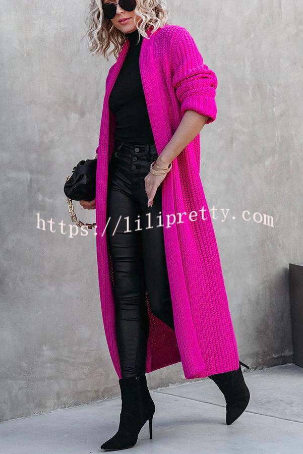 Lilipretty Very Impressed Knit Duster Cardigan