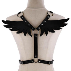 Gothic Punk Wings Harness Taille Schulter Halskette