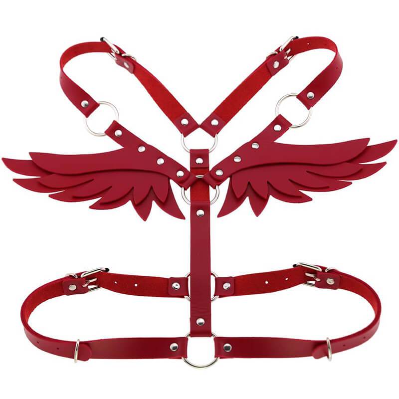 Gothic Punk Wings Harness Taille Schulter Halskette