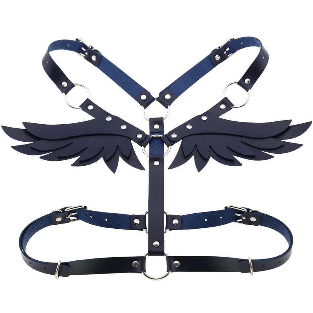 Gothic Punk Wings Harness Taille Schulter Halskette