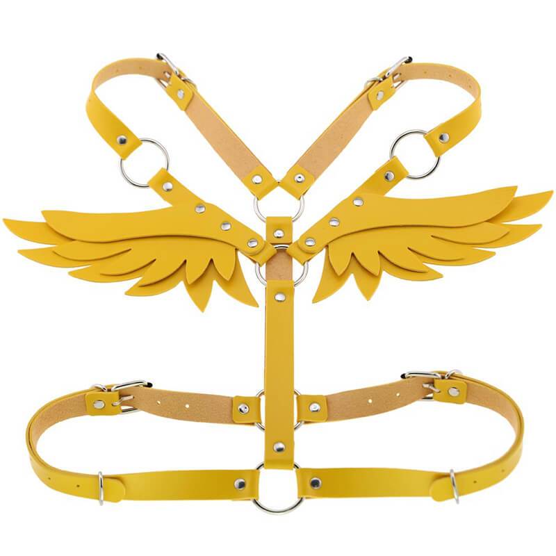 Gothic Punk Wings Harness Taille Schulter Halskette