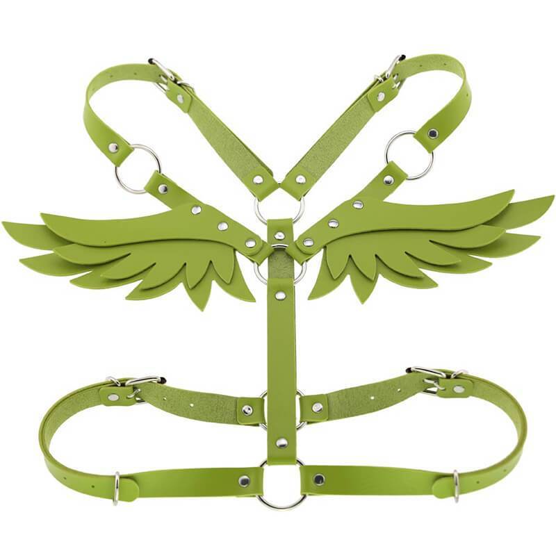 Gothic Punk Wings Harness Taille Schulter Halskette