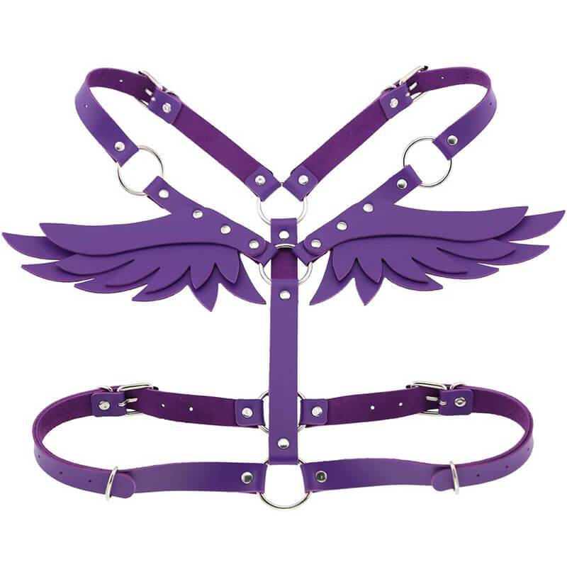 Gothic Punk Wings Harness Taille Schulter Halskette