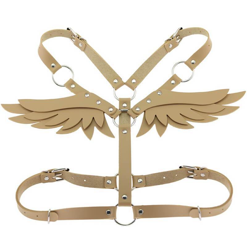 Gothic Punk Wings Harness Taille Schulter Halskette