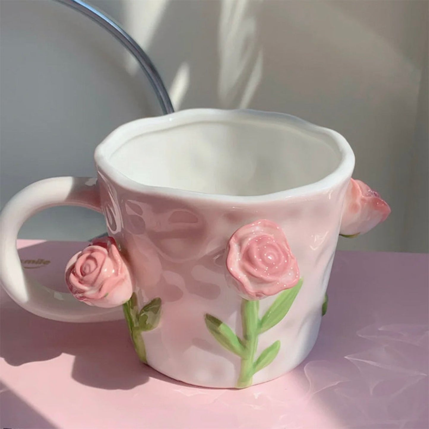 Tasses en céramique florales mignonnes