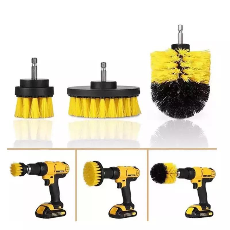 3-Piece Drill Brush Attachment Set