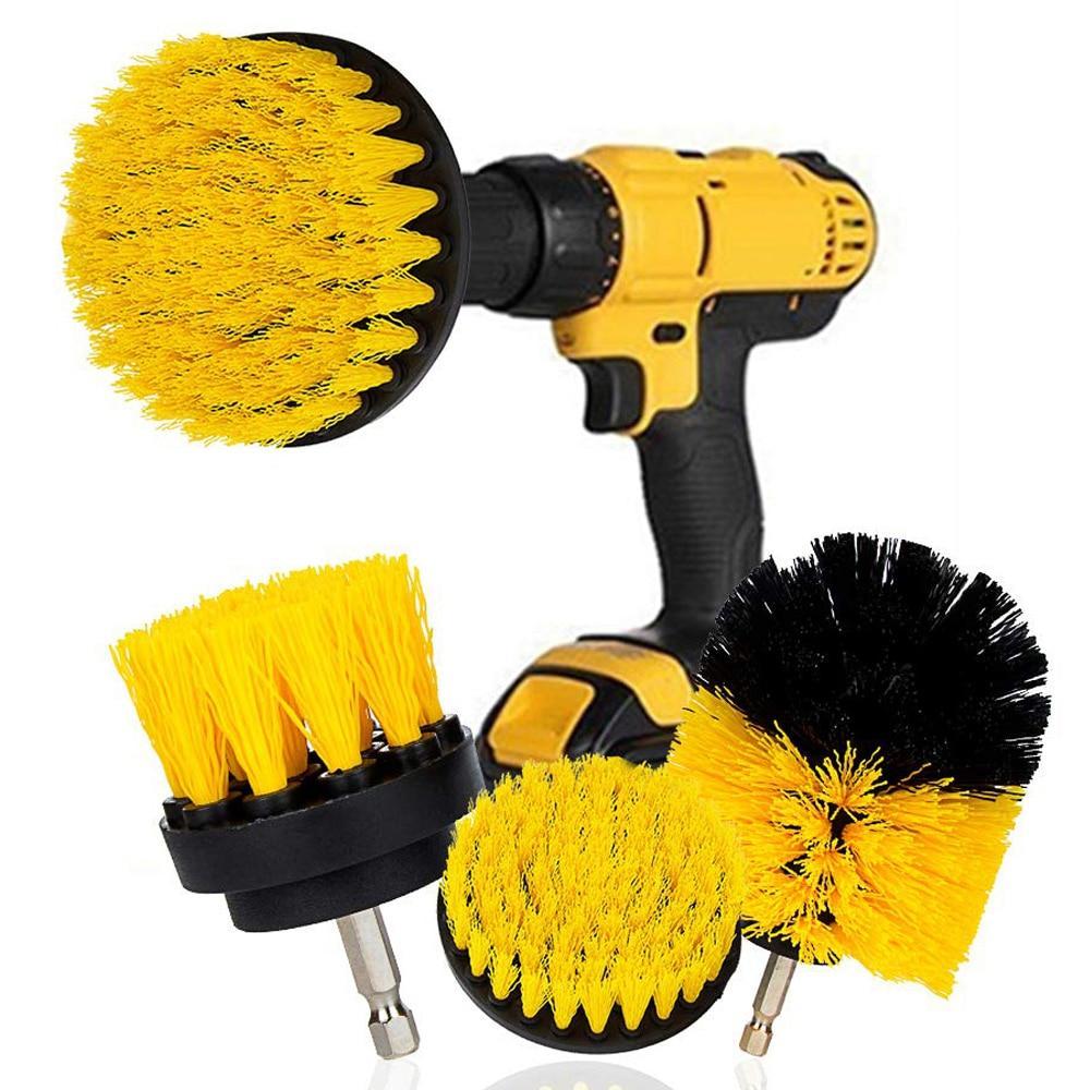 3-Piece Drill Brush Attachment Set