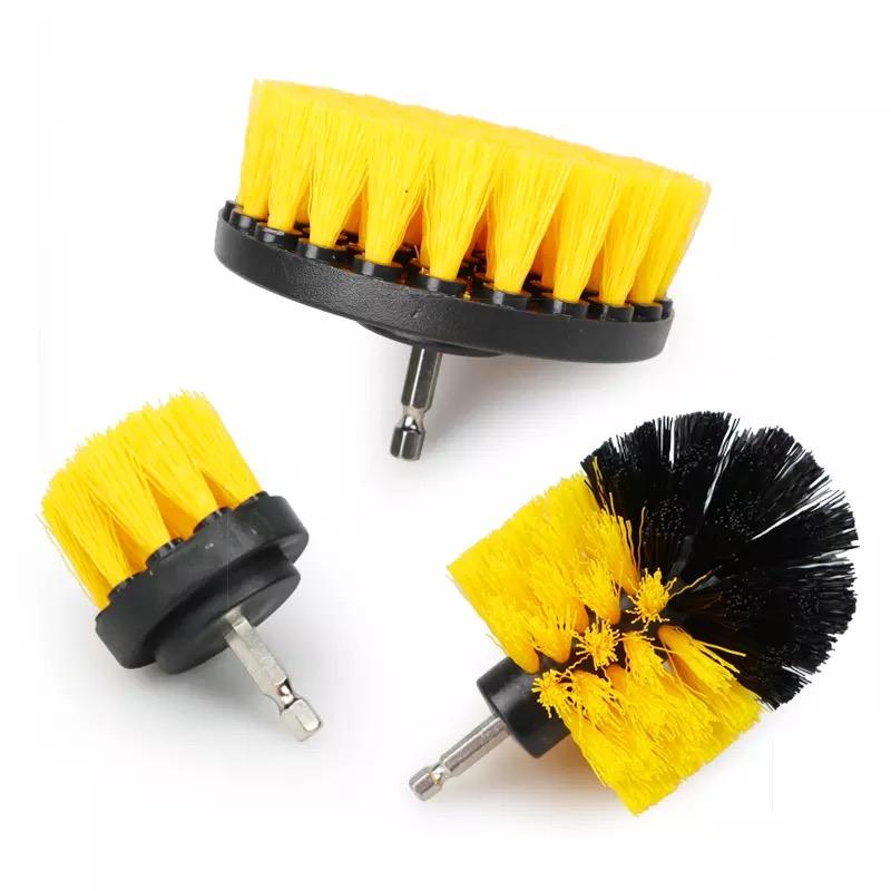 3-Piece Drill Brush Attachment Set