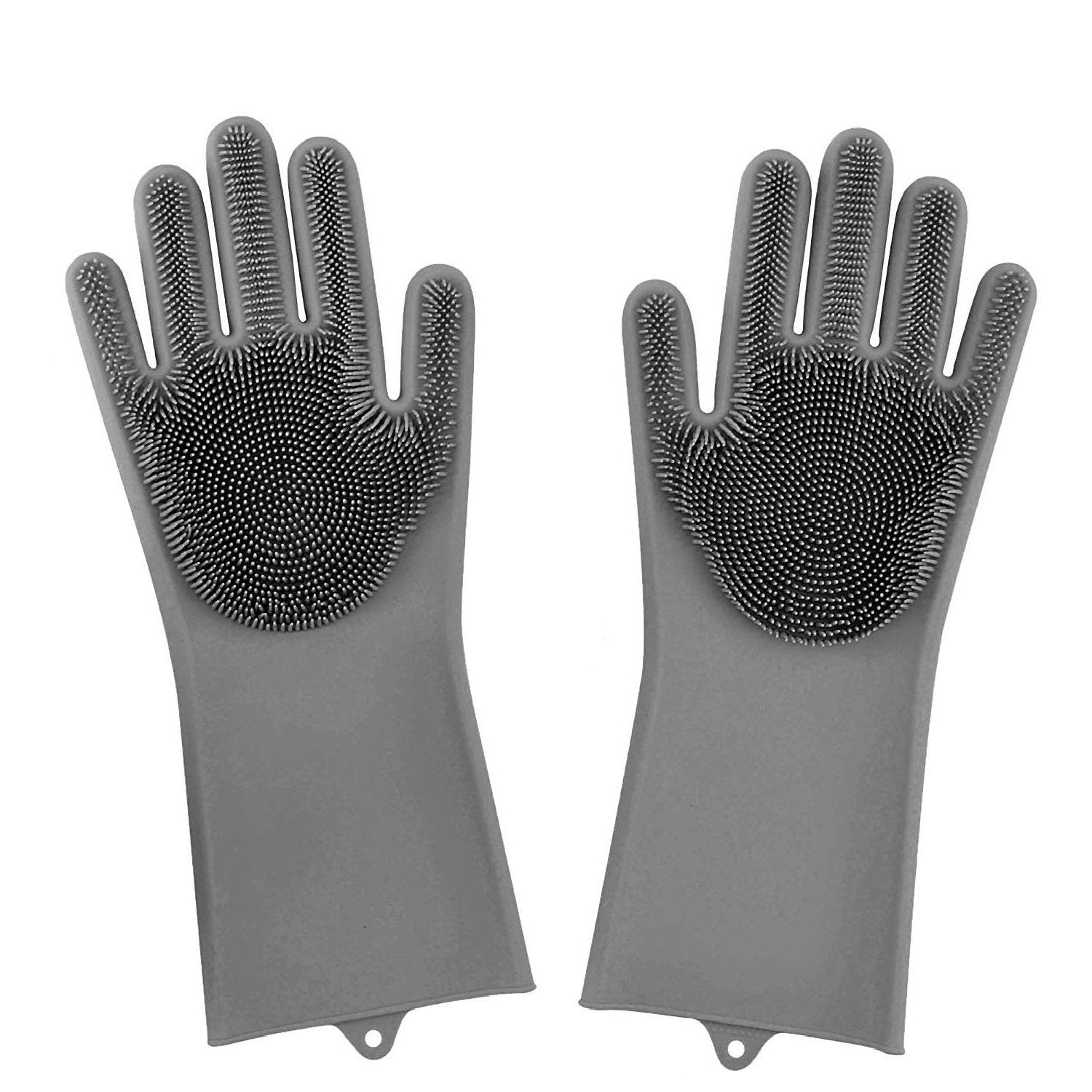 2-in-1-Silikon-Schrubberhandschuhe