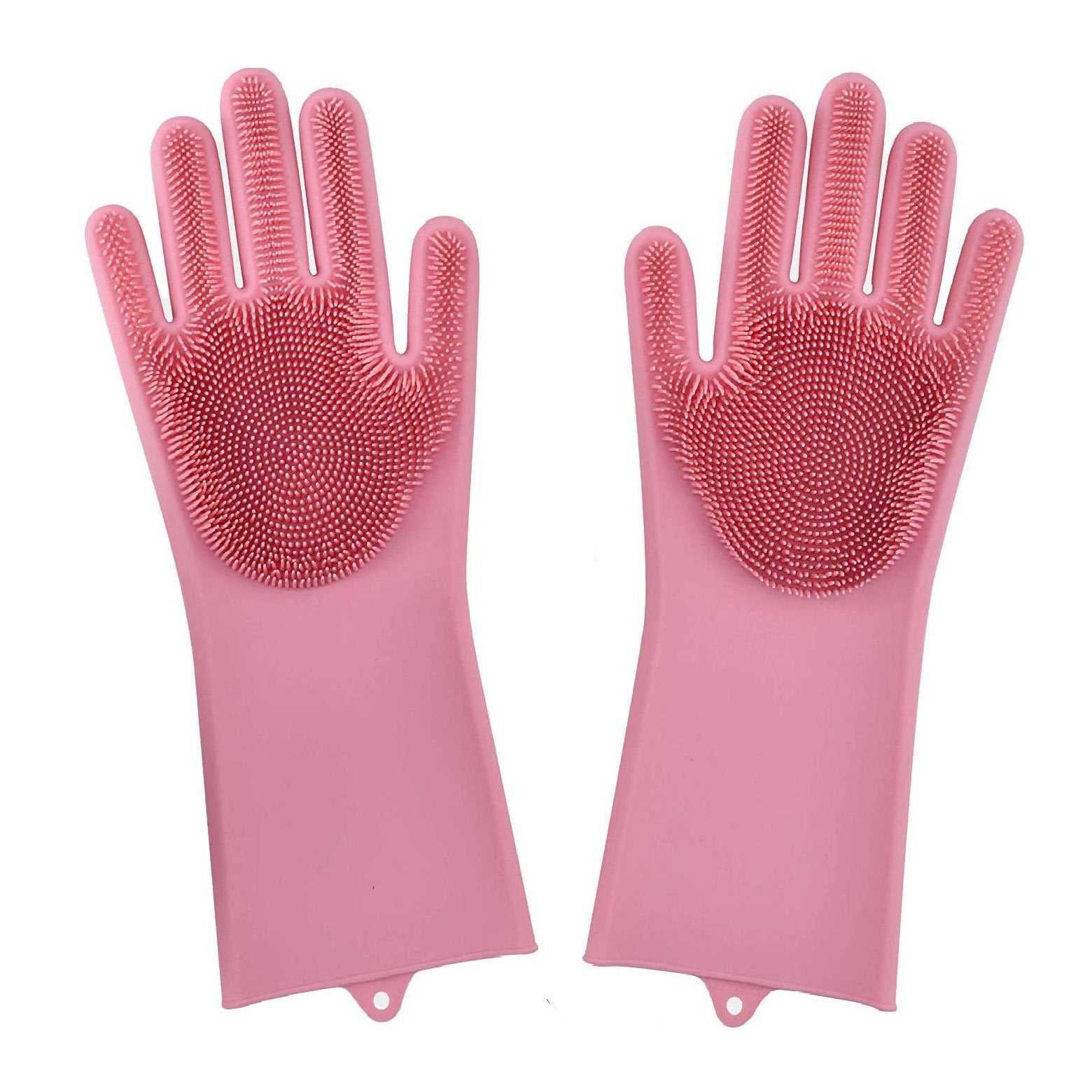 2-in-1-Silikon-Schrubberhandschuhe