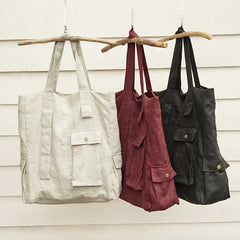 Women Cotton Linen Bags Simple Style Women Shoulder Bag