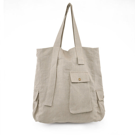 Women Cotton Linen Bags Simple Style Women Shoulder Bag