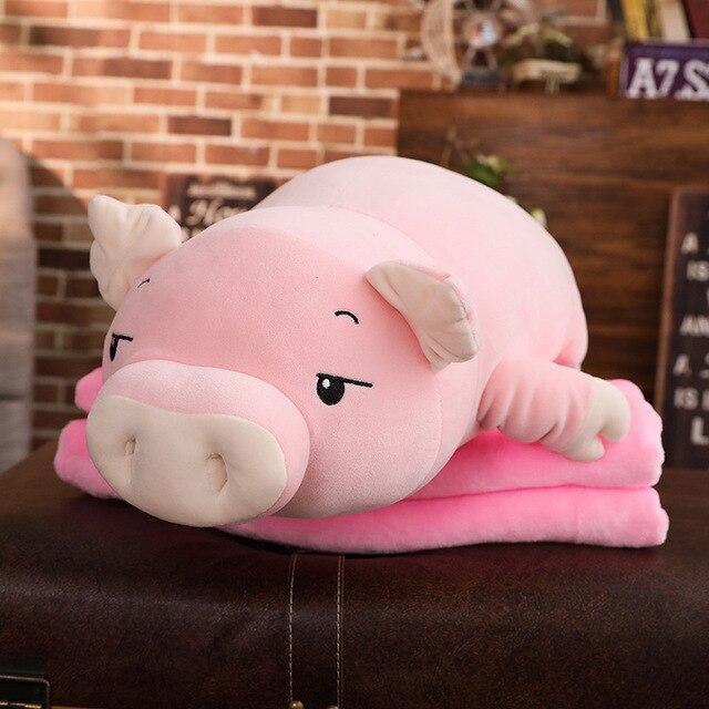 Almohada de cerdo rosa kawaii