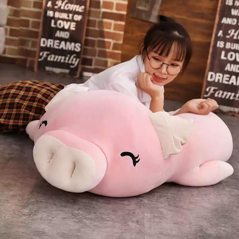 Almohada de cerdo rosa kawaii