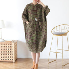 Lattice Loose Big Pocket Dress