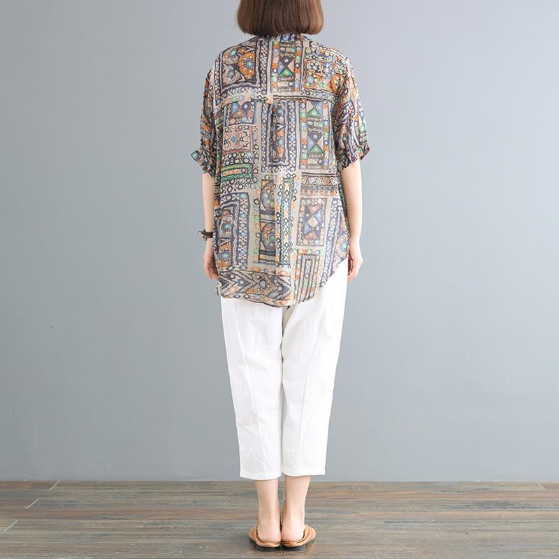 Loose Casual Two-piece Printing Suit