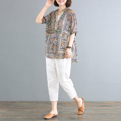 Loose Casual Two-piece Printing Suit