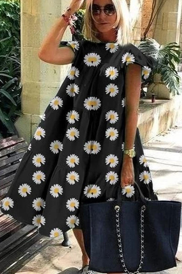 Schönes A-Linien-Kleid mit süßem Print 