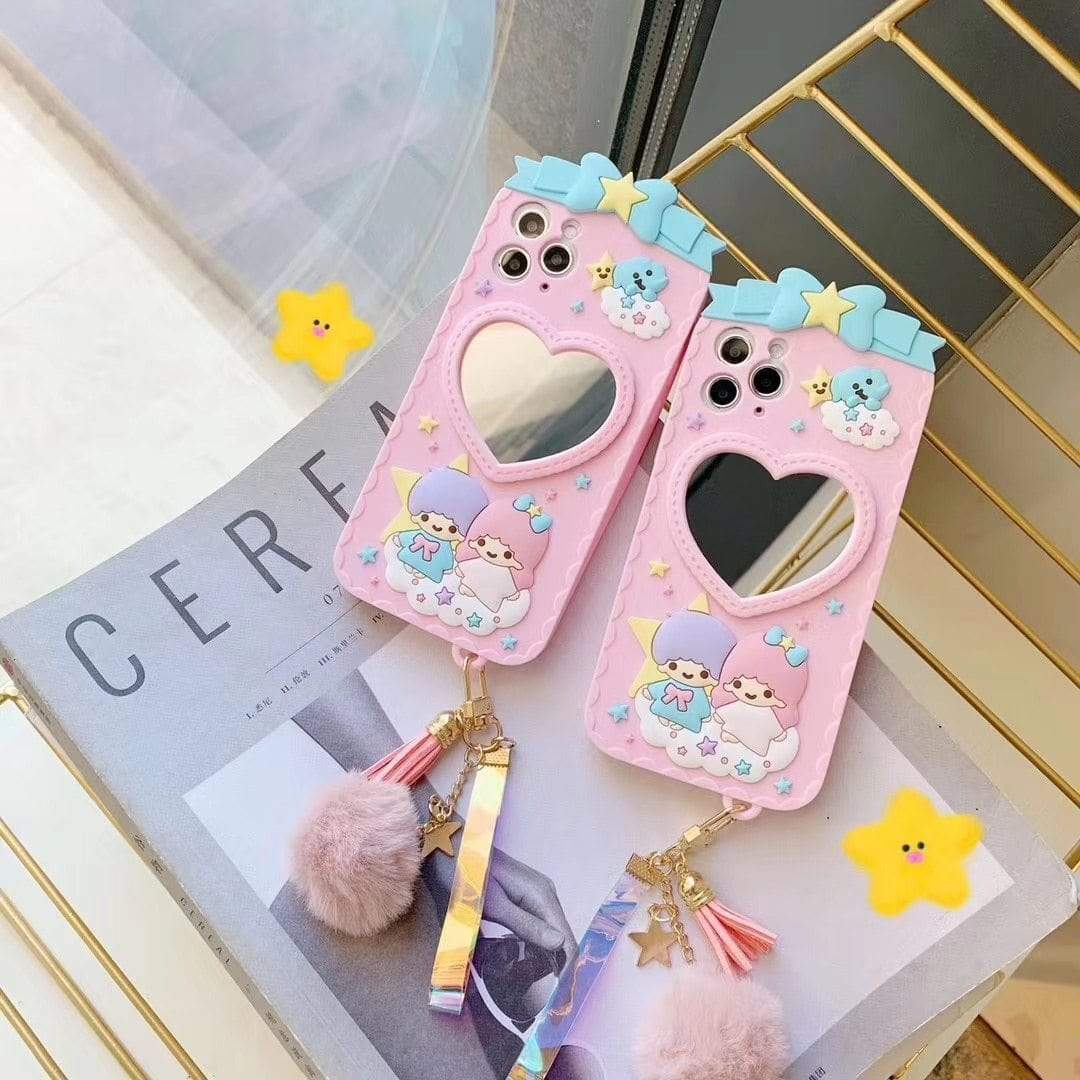 Vinilo o funda para iPhone Estrella gemela reflejada