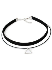 Simple Black Choker Set