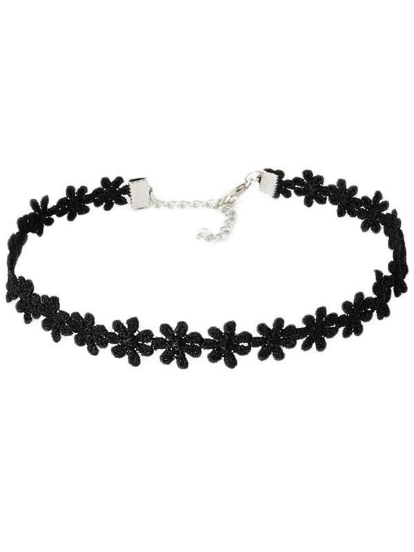 Simple Black Choker Set