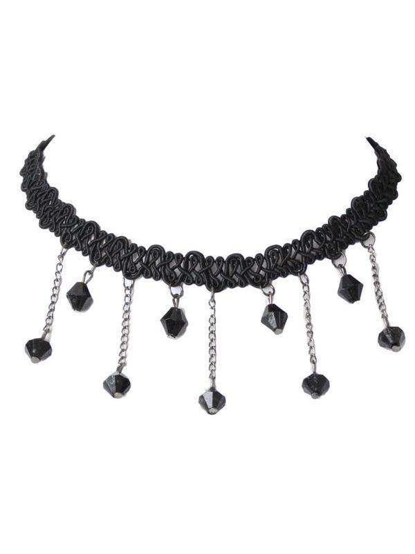 Simple Black Choker Set