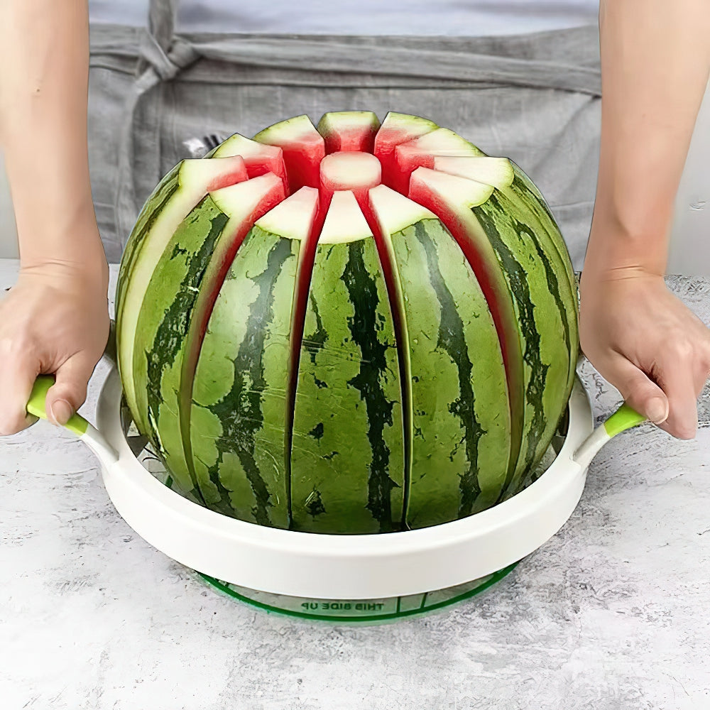 Upgraded Watermelon Cutter Stainless Steel Melon Fruit Cutting Tools Kitchen Multipurpose Cutter