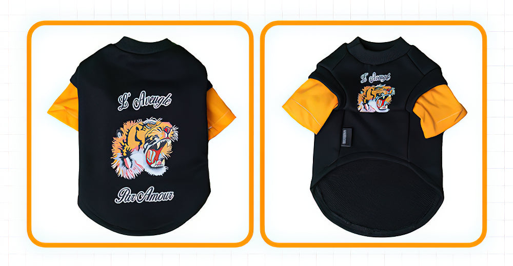 Tiger Icon Handsome Hip-Hop Style Cat Clothes With Glasses