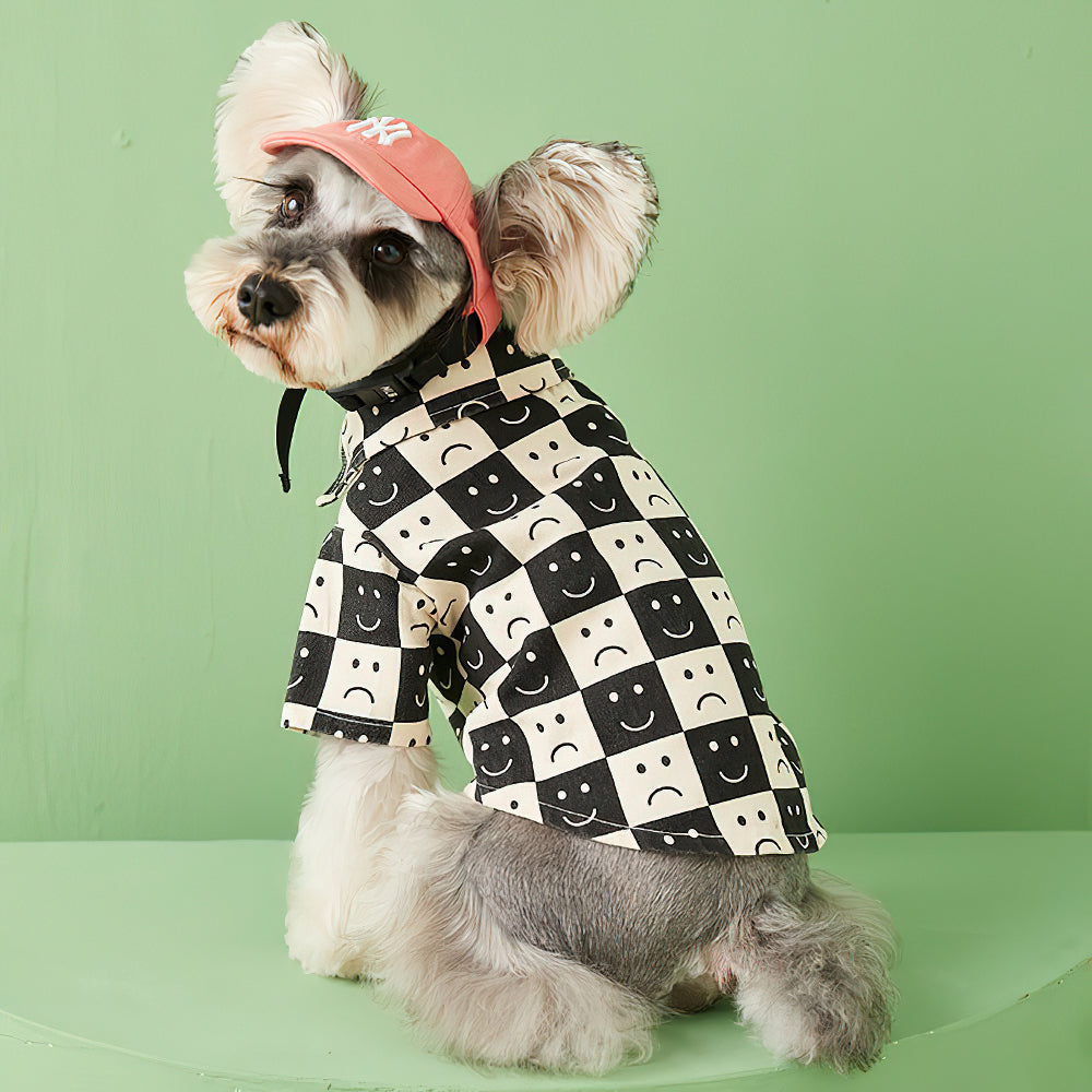 Pet Dog Spring And Autumn Thin Smile Doggy Shirt Dog Clothing Puppy Clothing