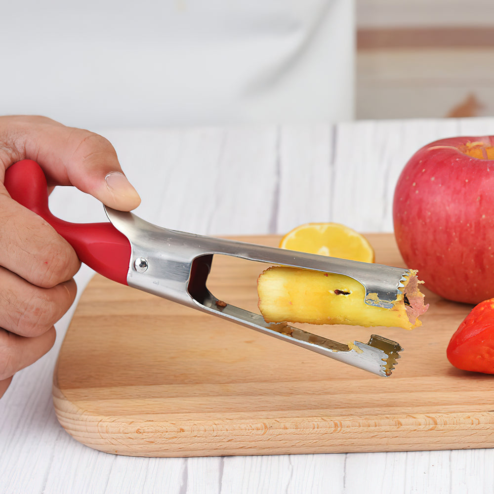 Premium Apple Corer Remover, Stainless Steel Apple or Pear Core Remover Tool