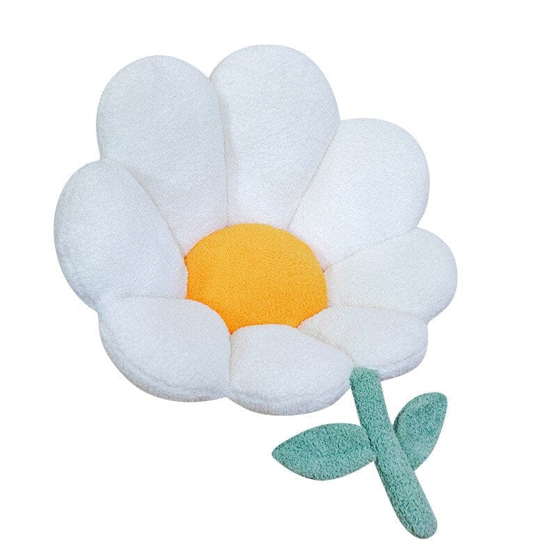 Cute Pastel Flower Daisy Plush Chair Cushion Pillow