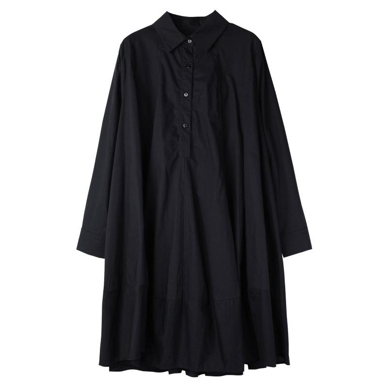 Plus Size Mid-length Loose Shirt Dress Women XL-4XL