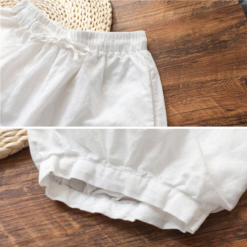 Plus Size Retro Casual Bloomer Cotton Linen Pants