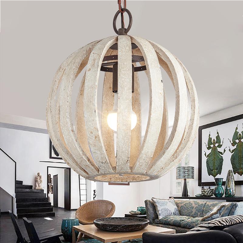 Rooney - Rustic Hanging Cage Lamp