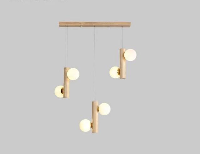 Prescott - Modern Wooden Bulb Chandelier