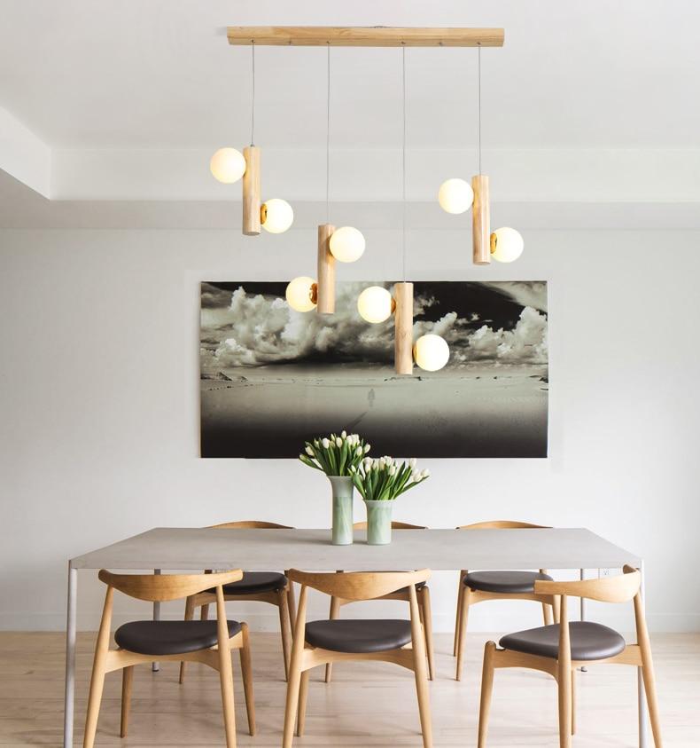 Prescott - Modern Wooden Bulb Chandelier