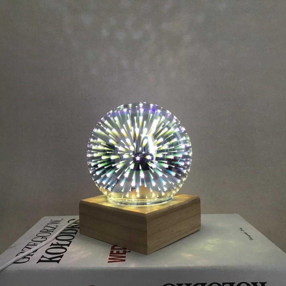 Modern Art-Deco Crystal Ball Night Light