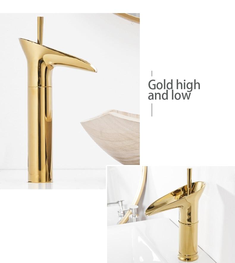 Clifton - Elegant Single Handle Waterfall Bathroom Faucet