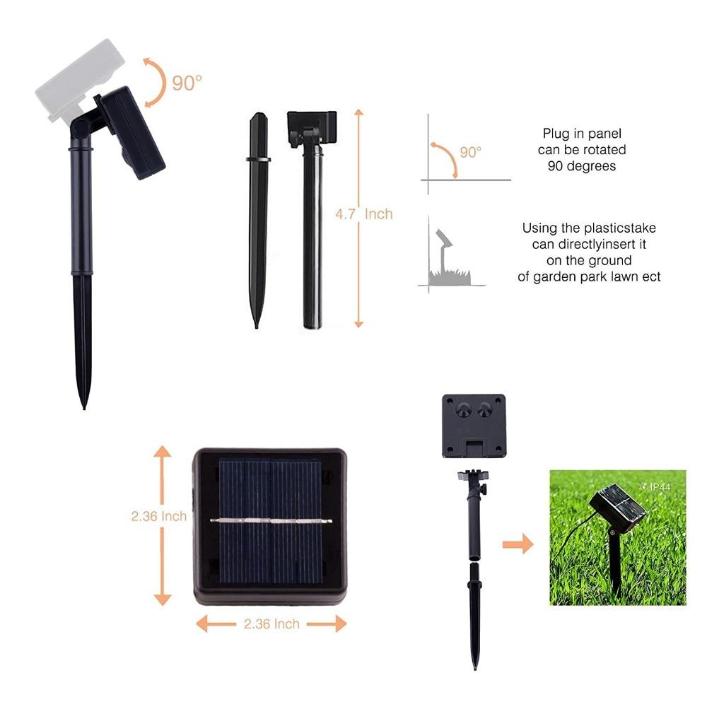 LED Solar Tube String Garden Lights