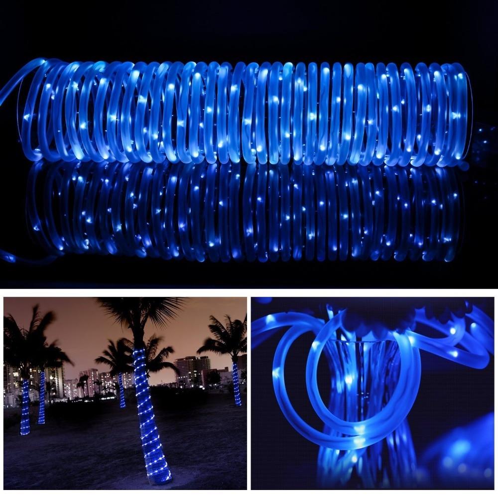 LED Solar Tube String Garden Lights