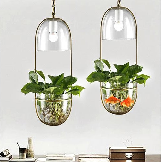 Lileas - Modern Hanging Planter Lamp