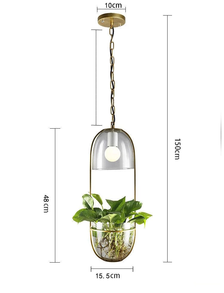 Lileas - Modern Hanging Planter Lamp