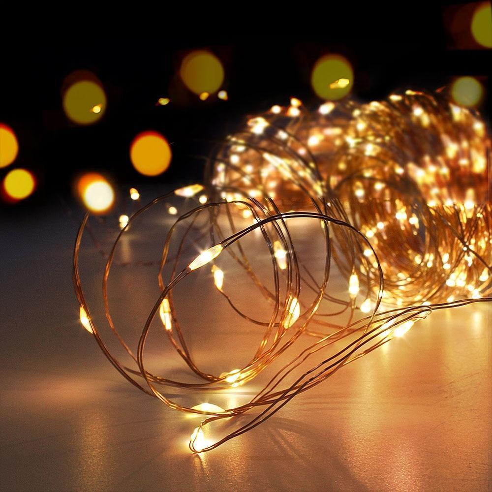 Strung - LED Fairy Light String with Photo Clips