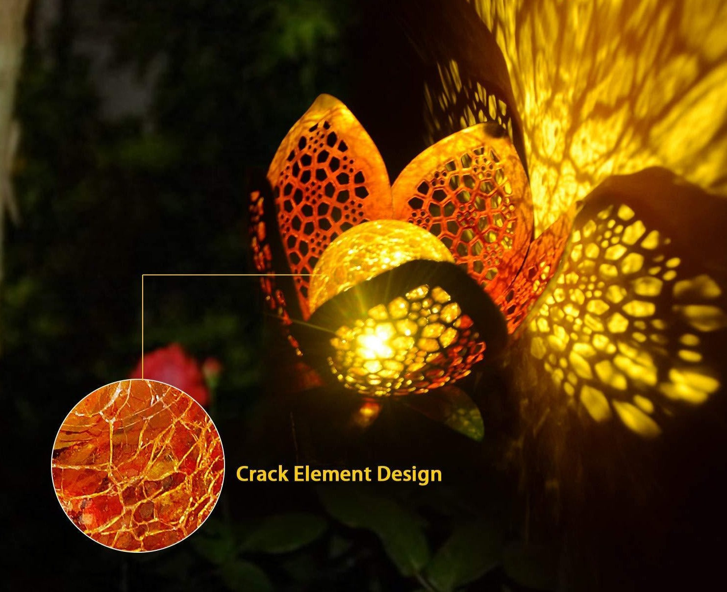 Solar Powered Flower Stake Garden Light